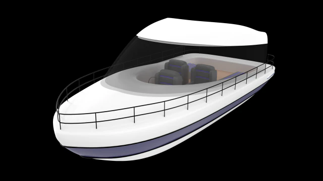 yacht 3D Model .c4d .max .obj .3ds .fbx .stl .blend 