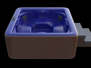 simple hot tub set 3D Модель