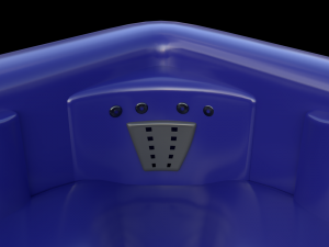 simple hot tub set 3D Модель