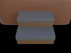 simple hot tub set 3D Модель