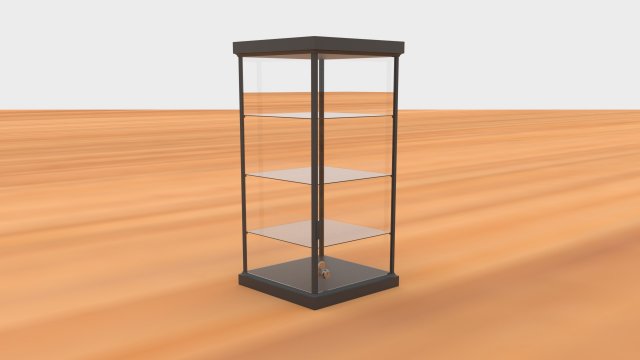 glass cabinet 3D Model .c4d .max .obj .3ds .fbx .stl .blend 