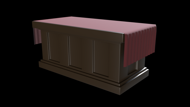 church altar v2 3D Model .c4d .max .obj .3ds .fbx .stl .blend 