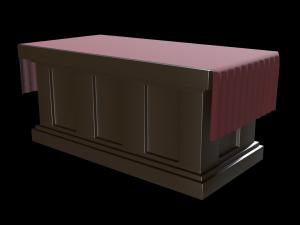 church altar v2 3D Model