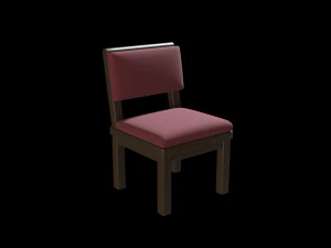 church chair set 3D Model