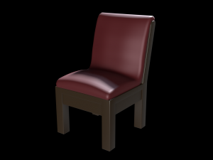 church chair set 3D Model