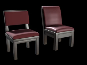 church chair set 3D Model