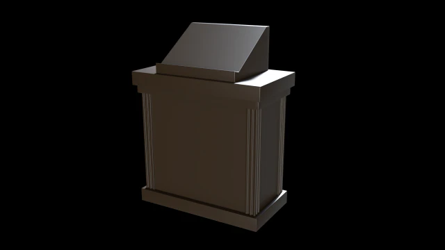 church podium v2 3D Model .c4d .max .obj .3ds .fbx .stl .blend