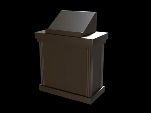 p&oacute;dio da igreja v2 Modelo 3D