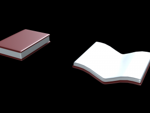 church book set 3D Model