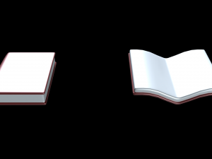 church book set 3Dモデル