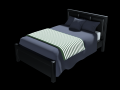 modern bed 2 Model 3D