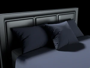 modern bed 2 3D Model