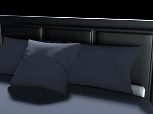 modern bed 2 3D Model