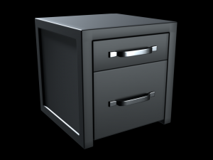 modern nightstand 3D Model