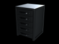 modern vertical dresser Model 3D