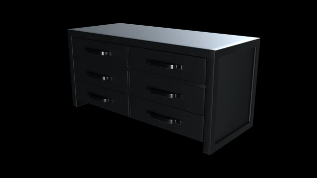 modern horizontal dresser 3D Model .c4d .max .obj .3ds .fbx .stl .blend 