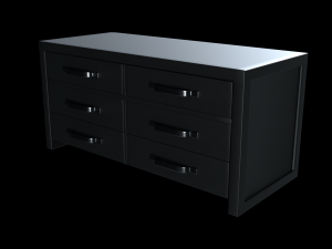 modern horizontal dresser Modelo 3D