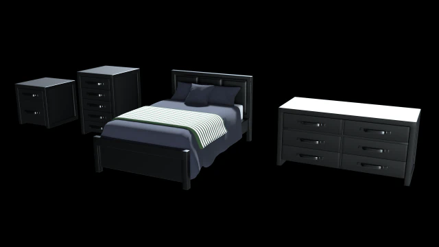 bedroom asset pack 2 3D Model .c4d .max .obj .3ds .fbx .stl .blend 