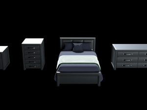 bedroom asset pack 2 Model 3D