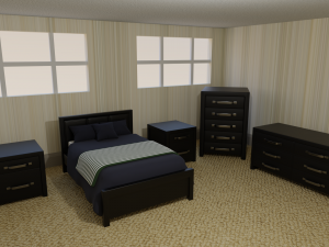 bedroom asset pack 2 Model 3D