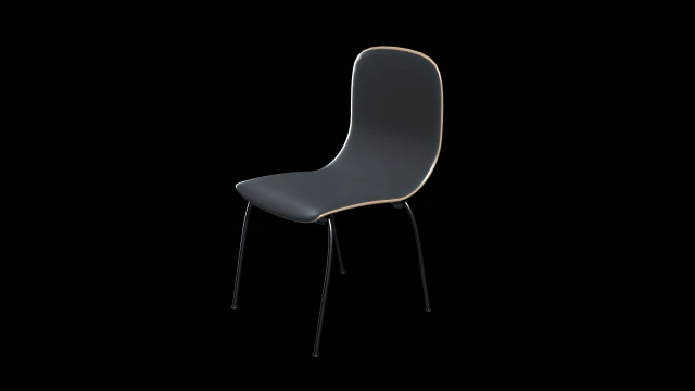 school classroom student chair 1 3D Model .c4d .max .obj .3ds .fbx .stl .blend 