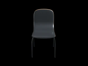 school classroom student chair 1 3D Model