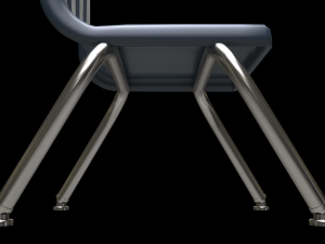 school classroom student chair 2 Model 3D
