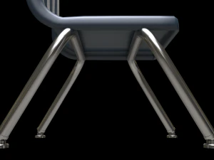 school classroom student chair 2 3D Model