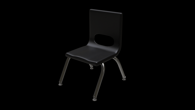 school classroom student chair 3 3D-Modell .c4d .max .obj .3ds .fbx .stl .blend 