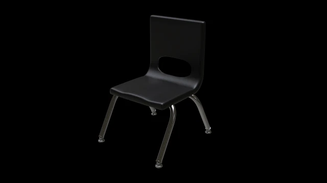 school classroom student chair 3 3D Model .c4d .max .obj .3ds .fbx .stl .blend 