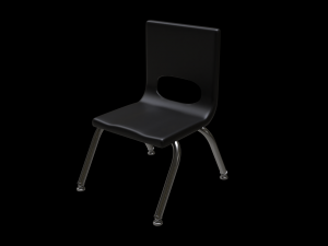school classroom student chair 3 3D-Modell