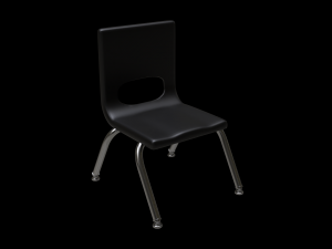 school classroom student chair 3 3D-Modell