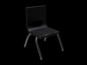 school classroom student chair 3 3D Model
