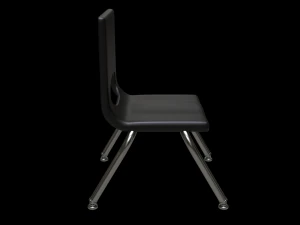 school classroom student chair 3 3D Model