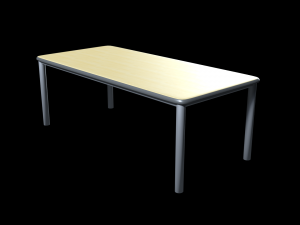 school classroom student desk 3D Модель