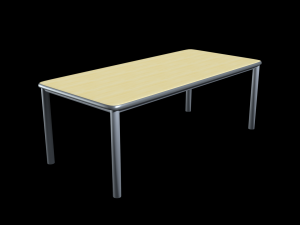 school classroom student desk 3D Модель