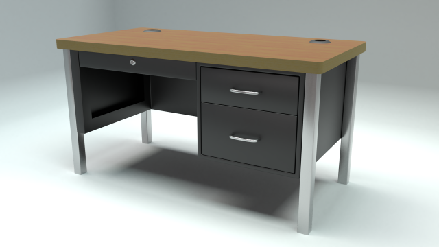 school classroom teachers desk Modèle 3D .c4d .max .obj .3ds .fbx .stl .blend 