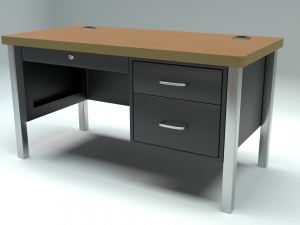 school classroom teachers desk 3D Модель