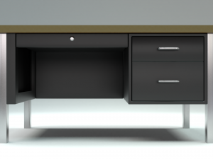 school classroom teachers desk Modèle 3D
