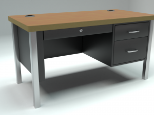 school classroom teachers desk Modèle 3D