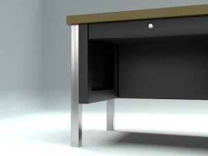 school classroom teachers desk 3D Model