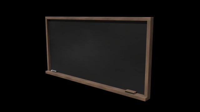 school classroom chalkboard set 3D Model .c4d .max .obj .3ds .fbx .stl .blend