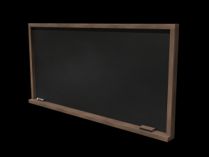 school classroom chalkboard set 3D Model