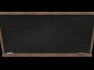 school classroom chalkboard set 3D Модель