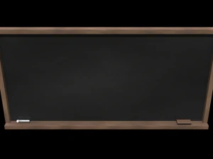 school classroom chalkboard set 3D Model