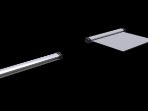 classroom projector screen set Model 3D