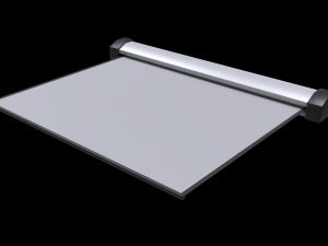 classroom projector screen set Model 3D