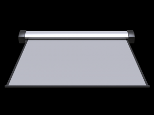 classroom projector screen set Model 3D