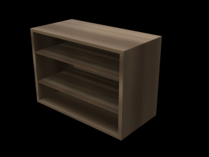 classroom bookshelf 3D Model
