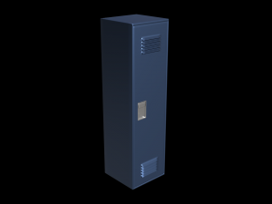 school locker set Model 3D